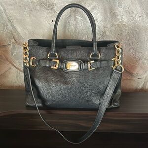 Excellent condition Michael Kors black leather Hamilton bag